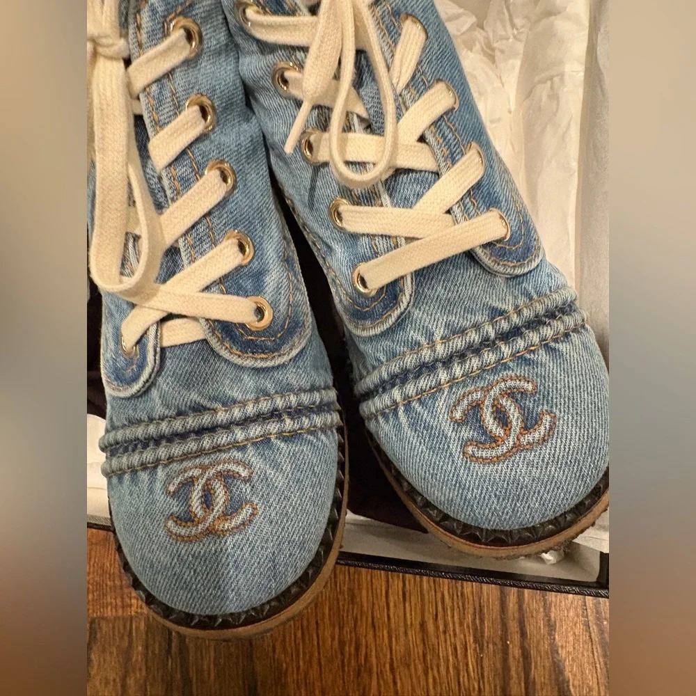Chanel Denim Booties - Picture 2 of 12
